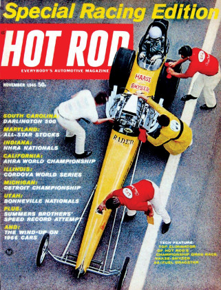 HOT ROD 1965 NOV - RACING Spcl, HAASE-SMYSER, MUNSTERS